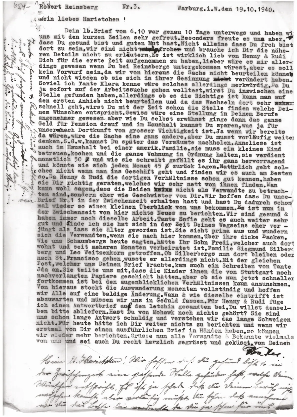 Brief Nr. 03 Seite 1 von 2