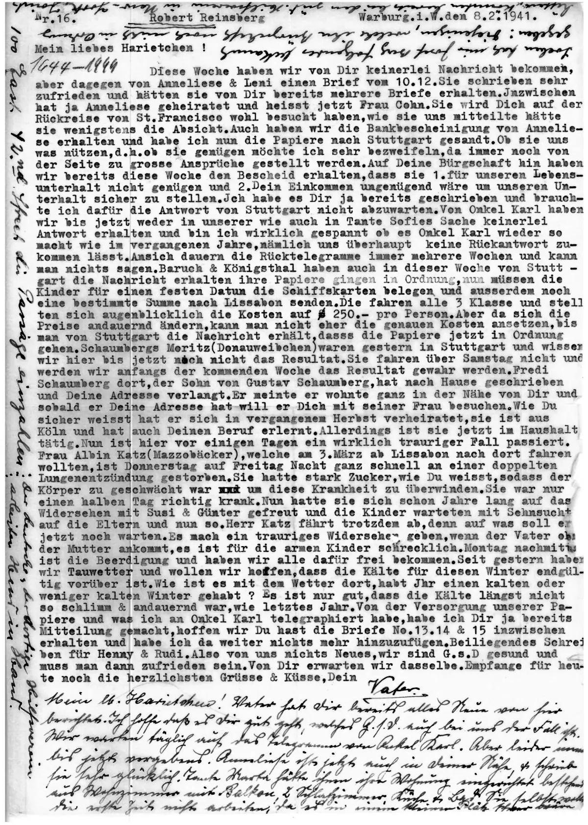 Brief Nr. 16 Seite 1 von 3