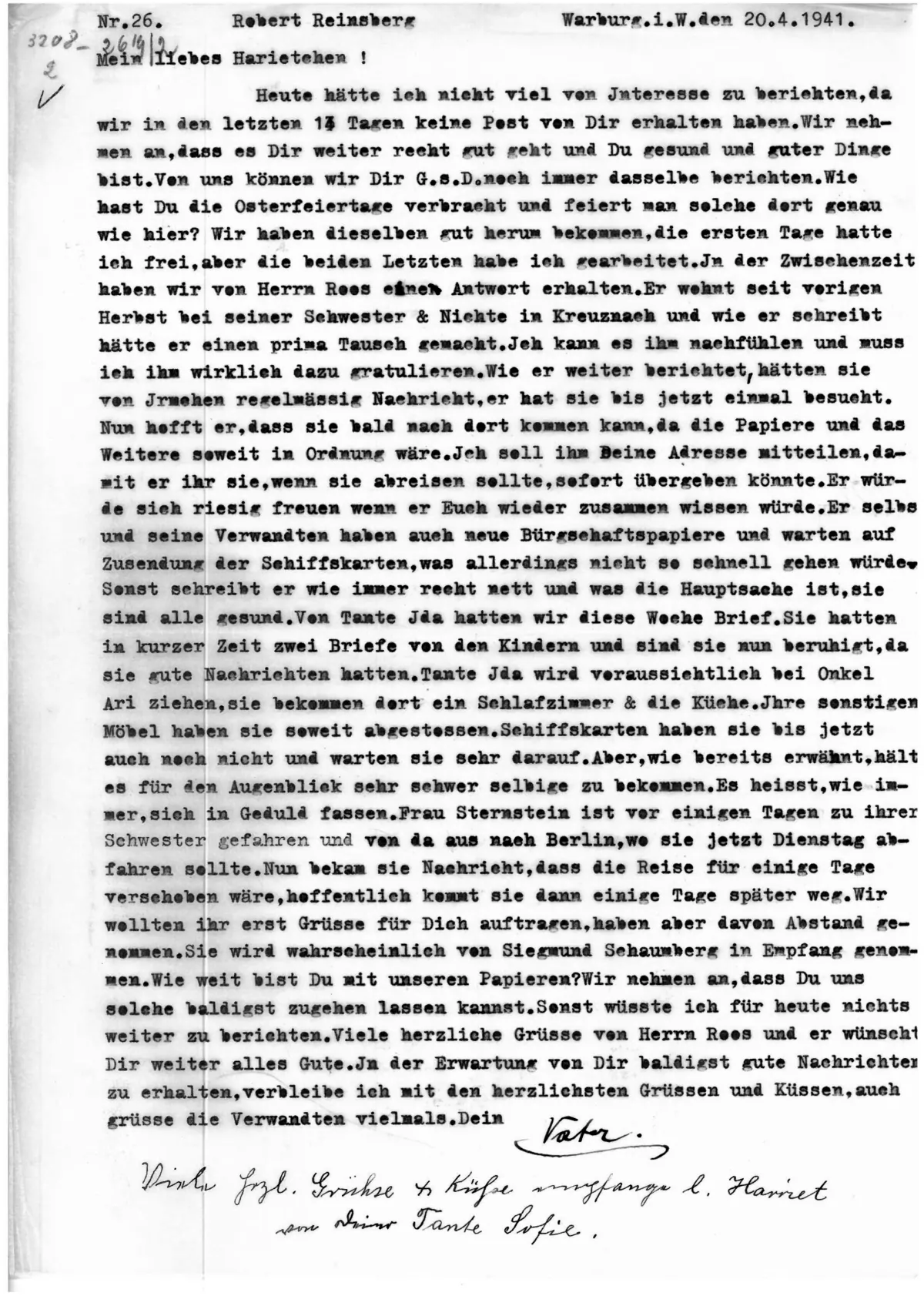 Brief Nr. 26 Seite 1 von 2