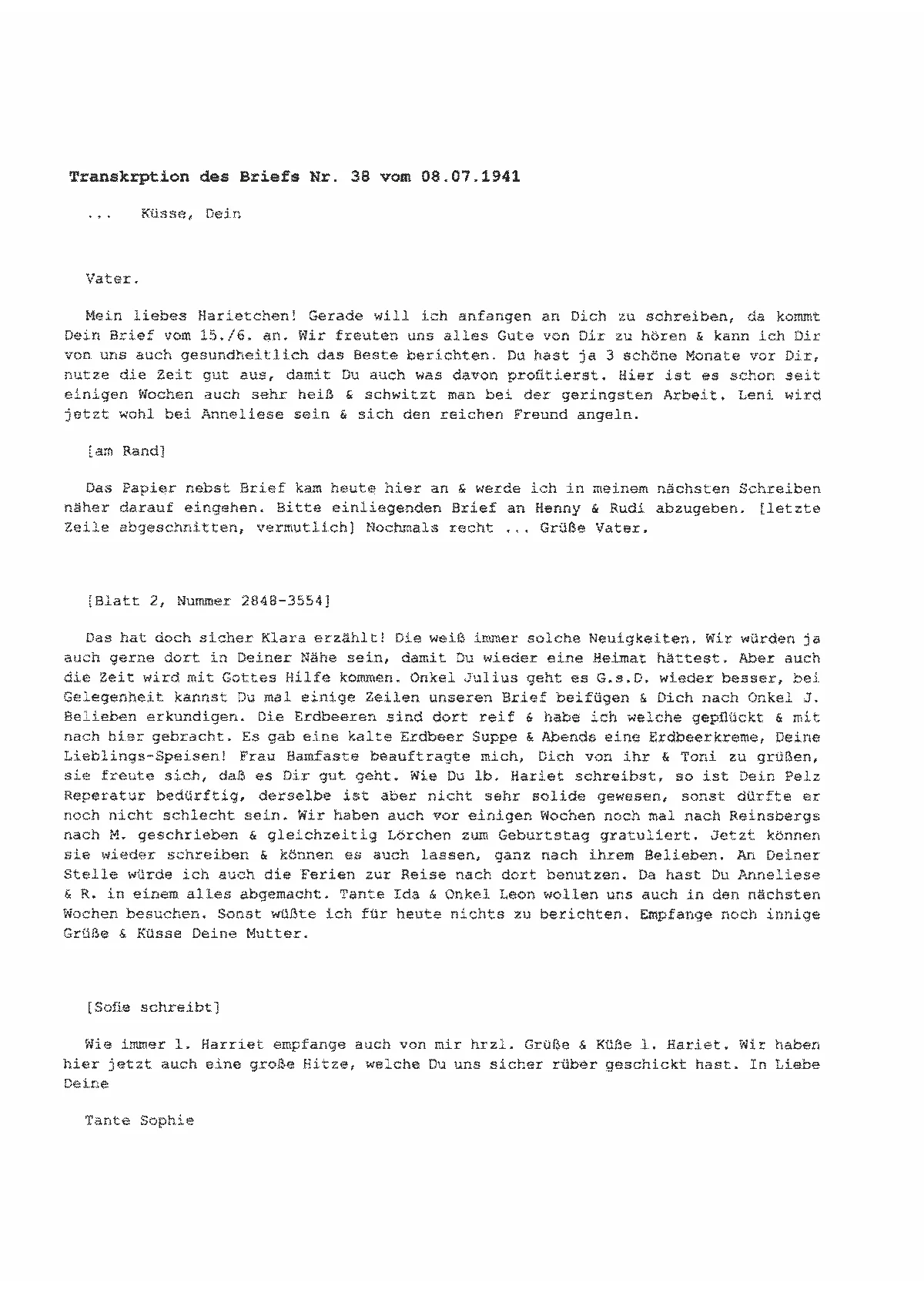 brief 38 03 transkript