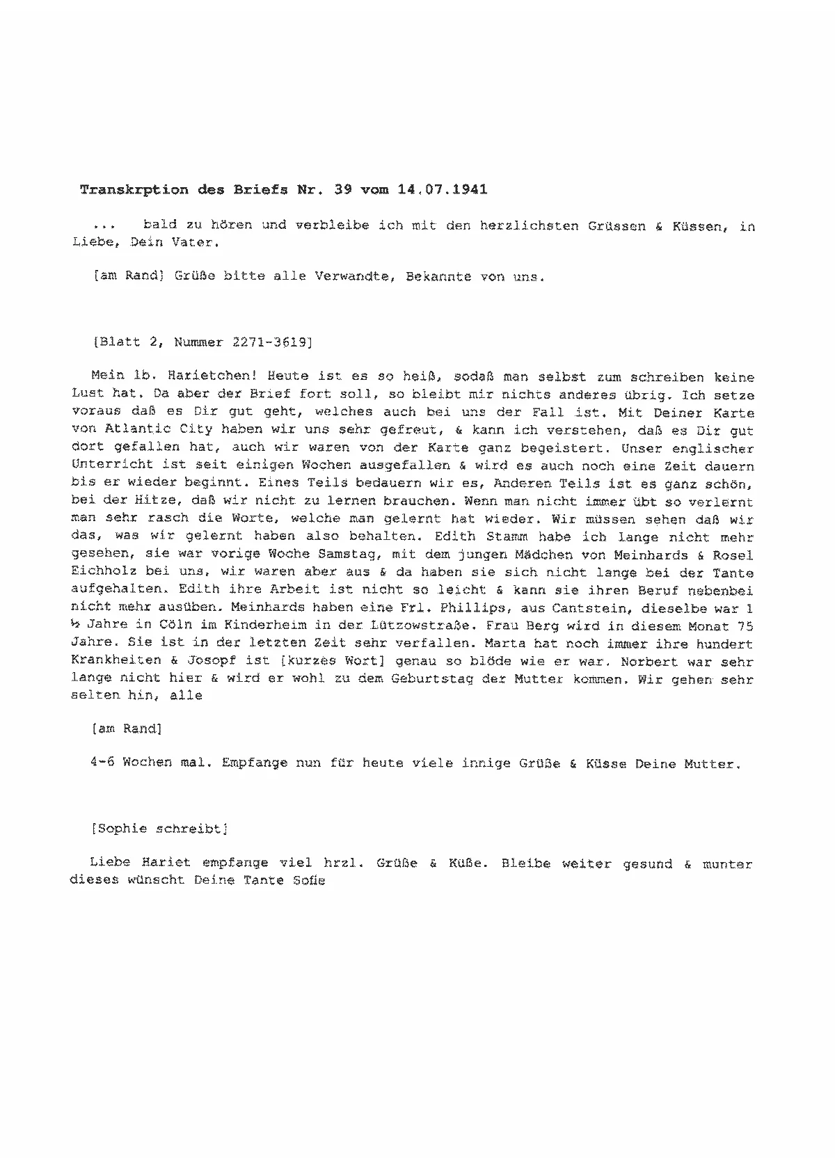 brief 39 03 transkript