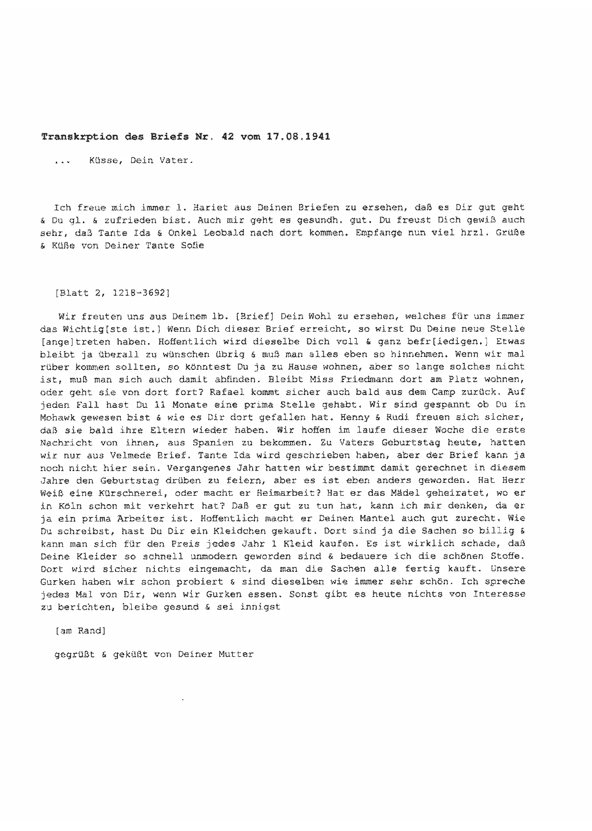 brief 42 03 transkript